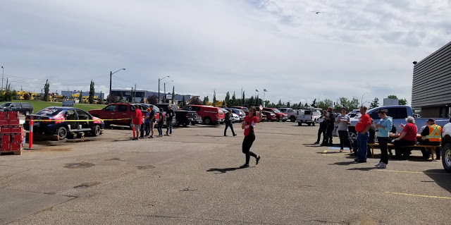 Guests at Edmonton Fasteners Milwaukee Car Cut Event 2018