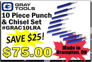 Gray Tools 10 Piece Punch & Chisel Set at Edmonton Fasteners