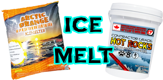 Ice melt and hot rocks available at Edmonton Fasteners